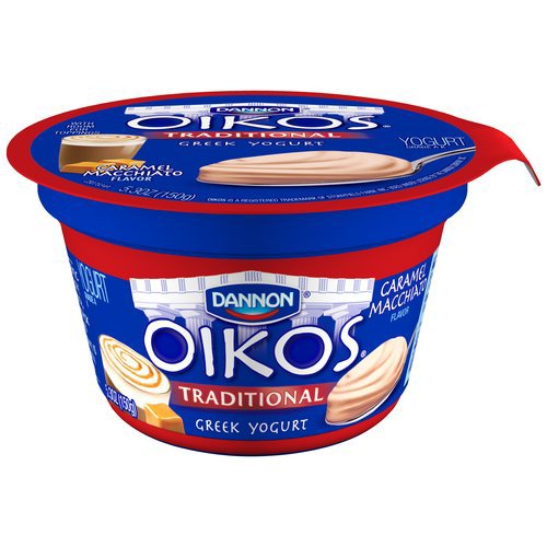 Dannon Oikos Caramel Macchiato Traditional Single Serve Greek Yogurt