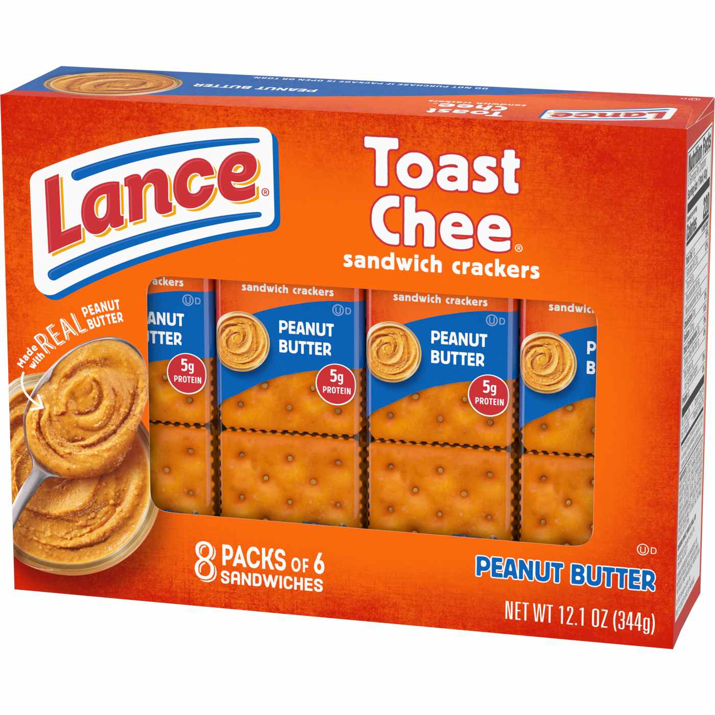 Lance ToastChee Peanut Butter Sandwich Crackers; image 5 of 10