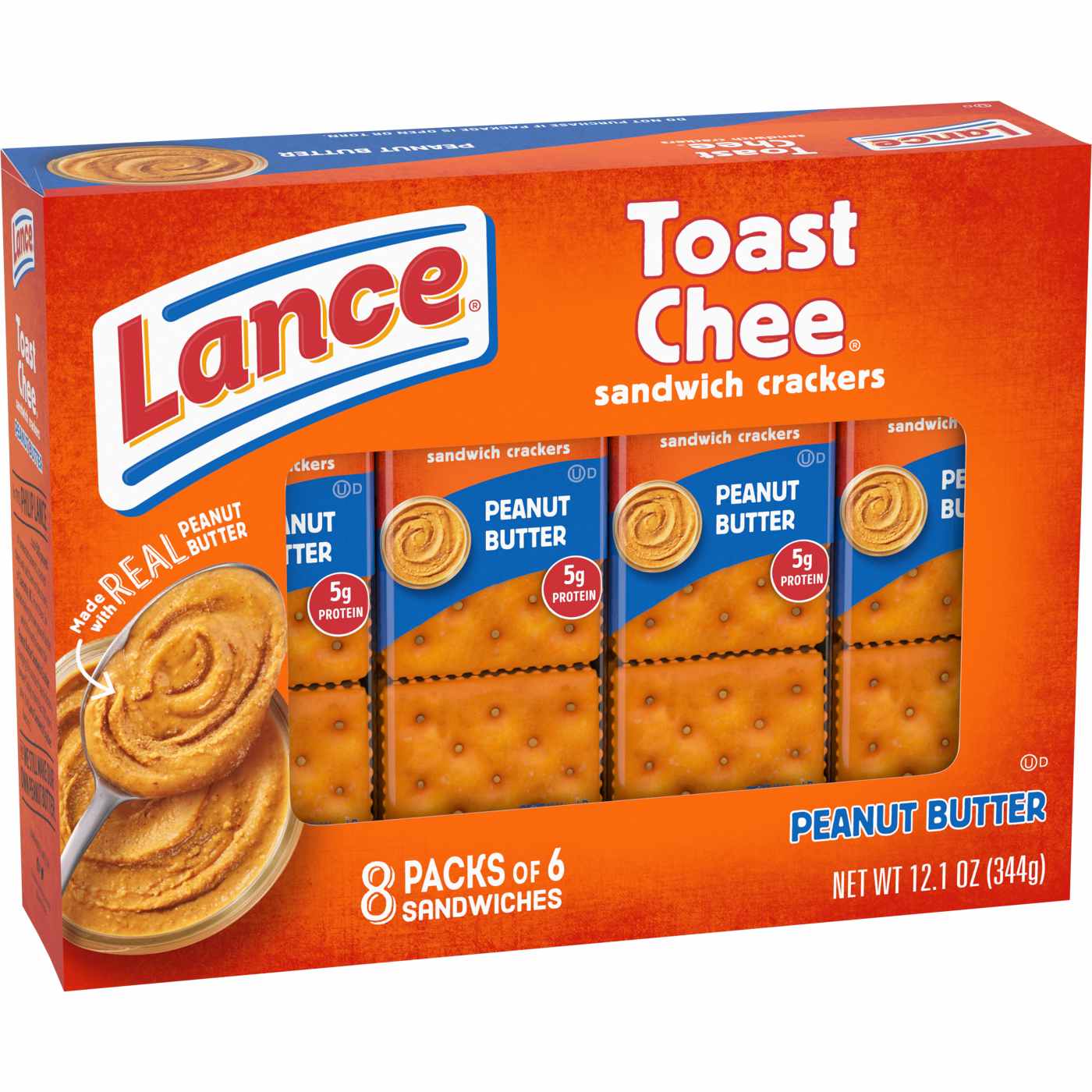 Lance ToastChee Peanut Butter Sandwich Crackers; image 9 of 10