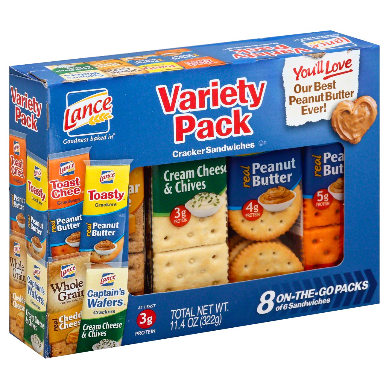 Lance Sandwich Crackers Variety Pack Shop Crackers & breadsticks at HEB