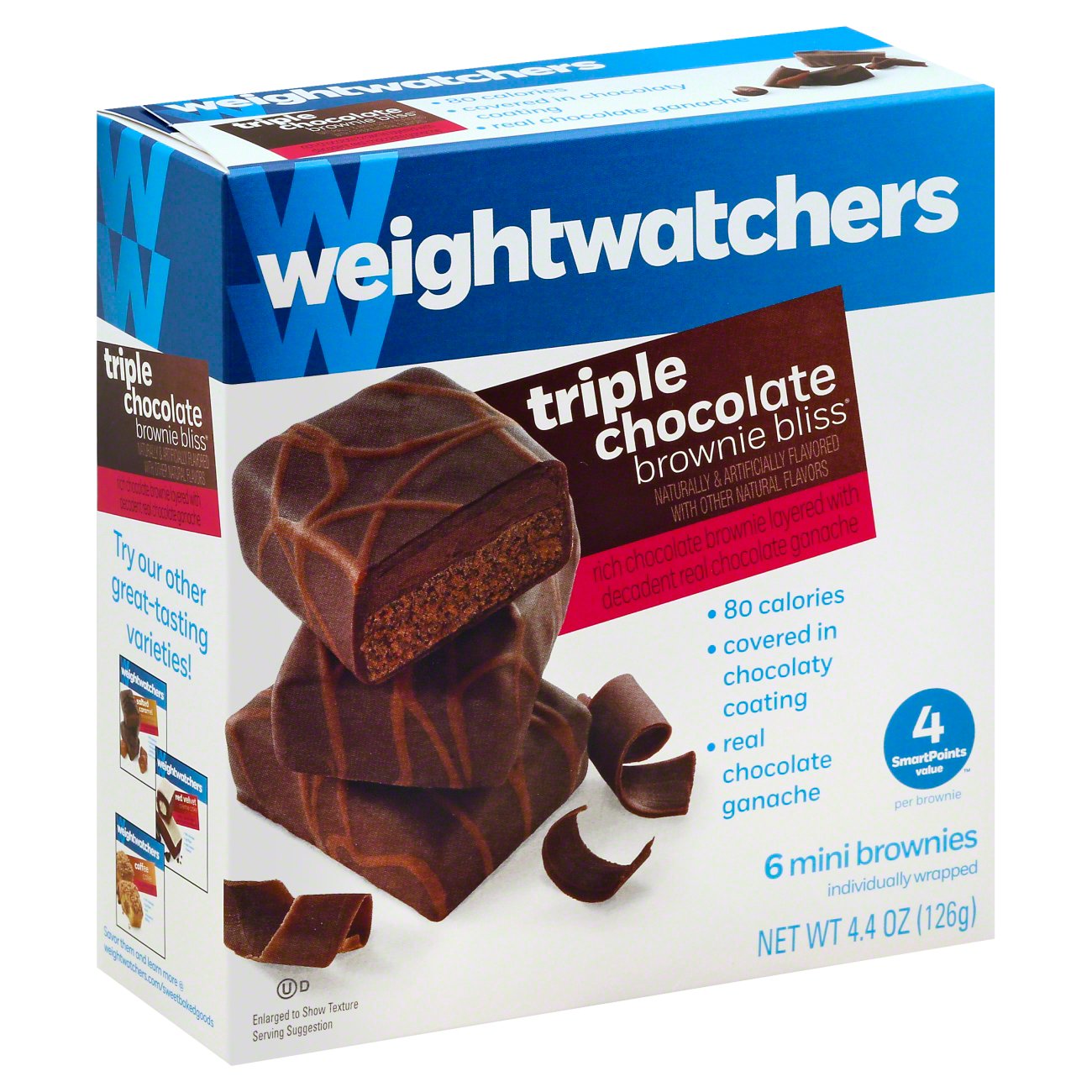 Weight Watchers Triple Chocolate Brownie Bliss - Shop Snack Cakes At H-e-b