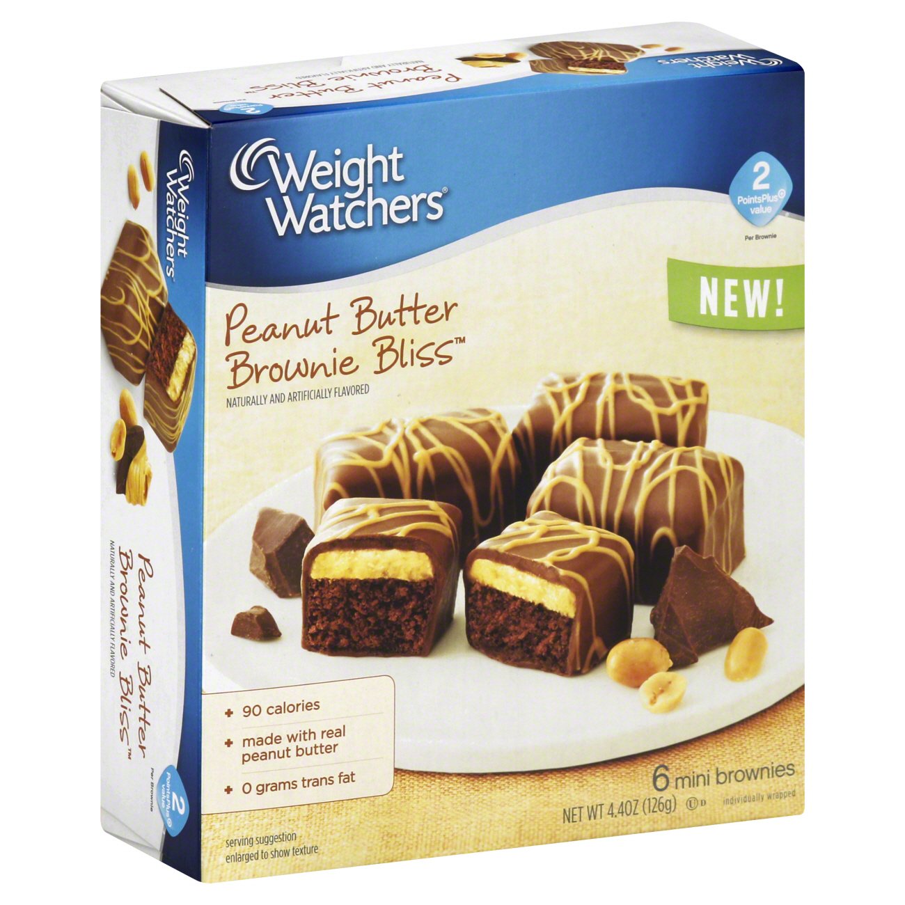 Weight Watchers Brownie Bliss Peanut Butter Brownie Bliss Shop at HEB