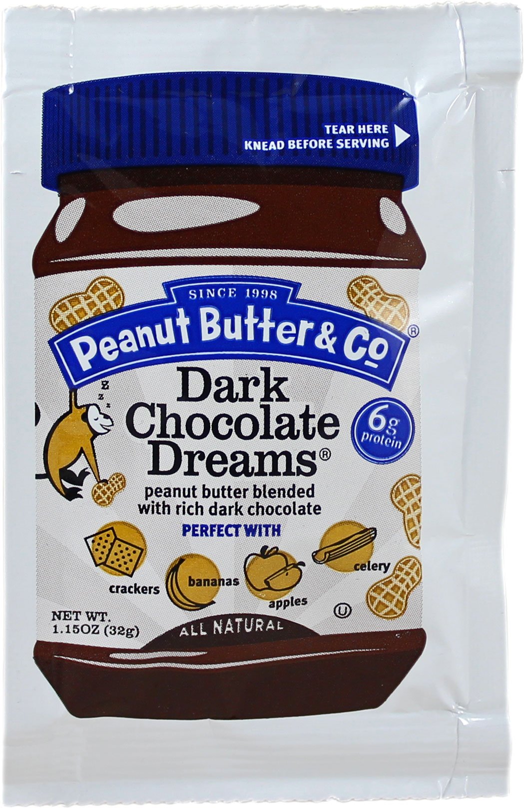 Peanut Butter & Co. Dark Chocolate Dreams Squeeze Packet Shop Peanut