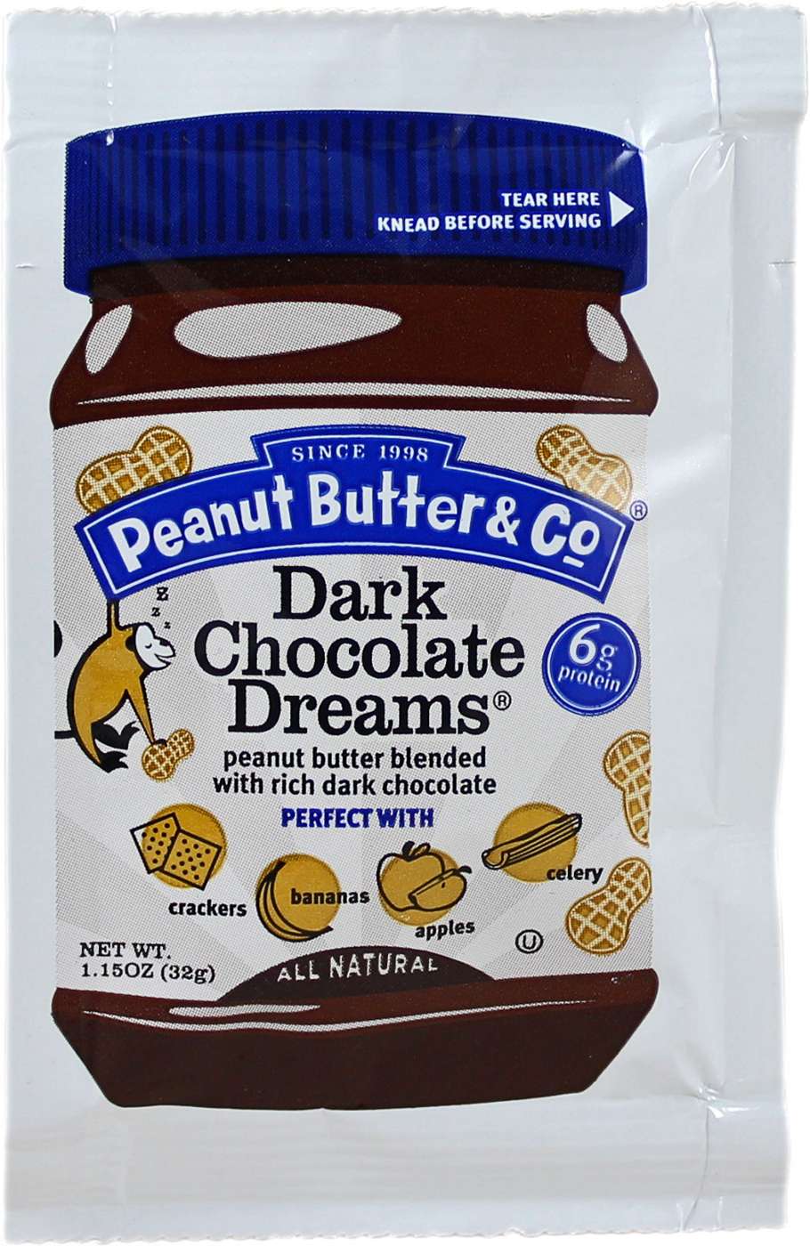 Peanut Butter & Co. Dark Chocolate Dreams Squeeze Packet Shop Peanut