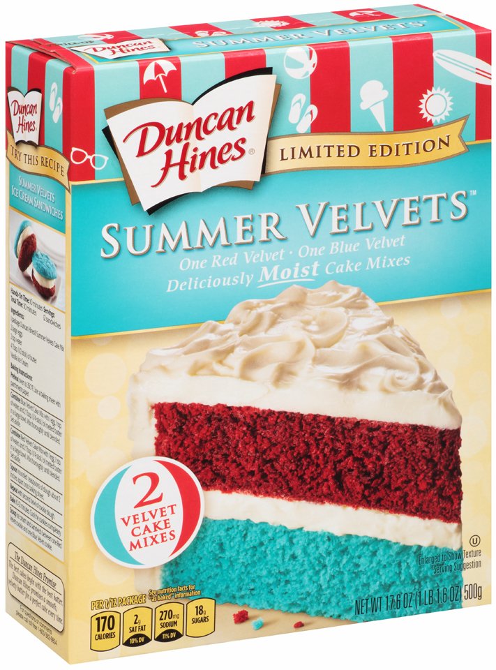 Duncan Hines Summer Velvets Limited Edition Cake Mix Shop Baking   001737464 1