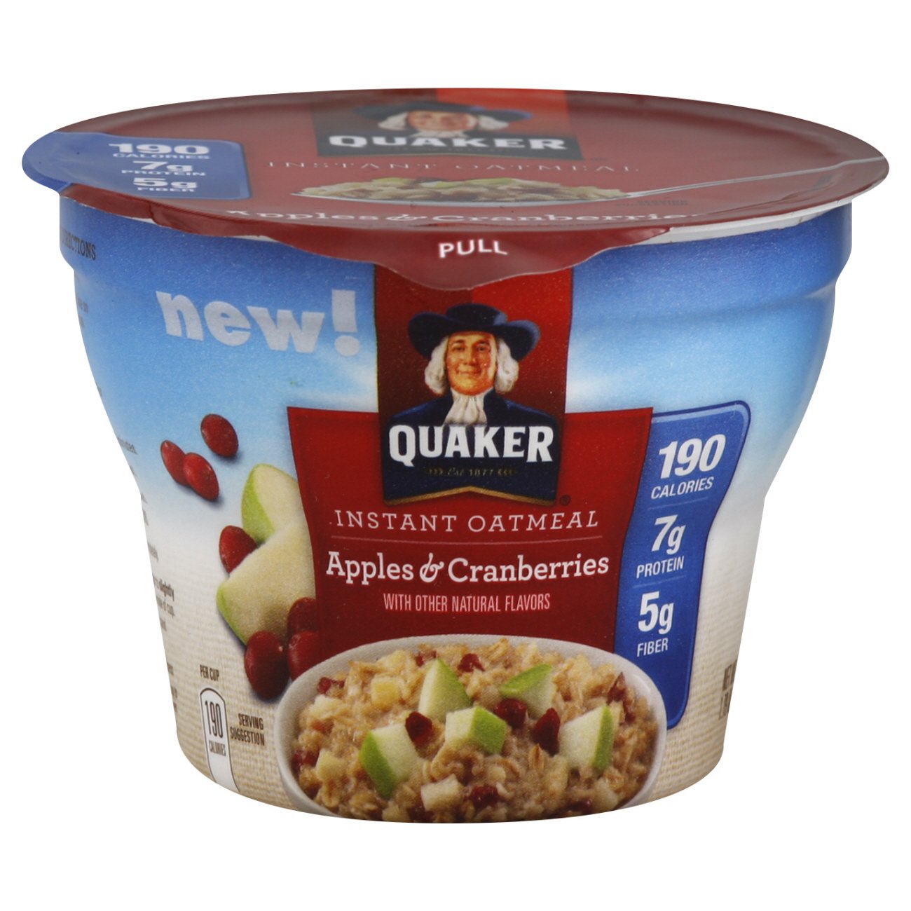 Quaker Apples And Cranberries Instant Oatmeal - Shop Oatmeal & Hot ...