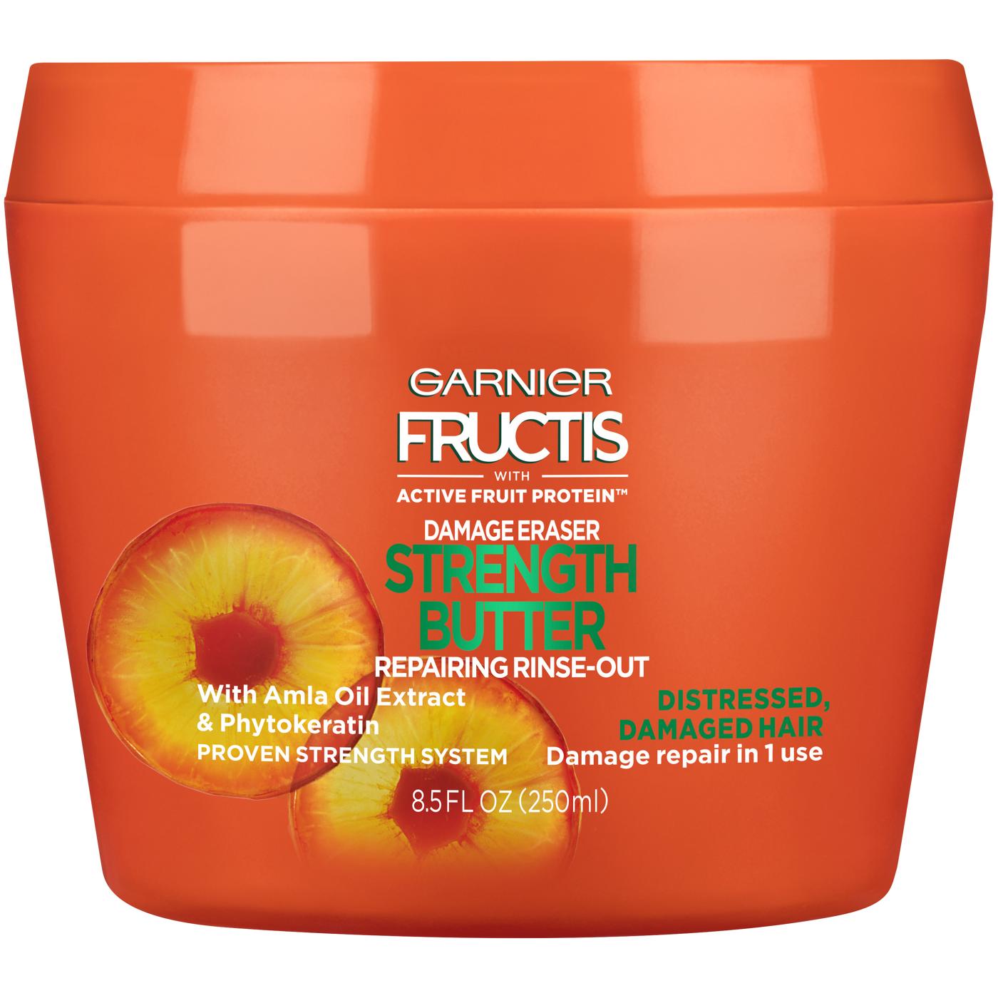 Garnier Fructis Damage Eraser Strength Butter Repairing Rinse-Out Treatment; image 1 of 2