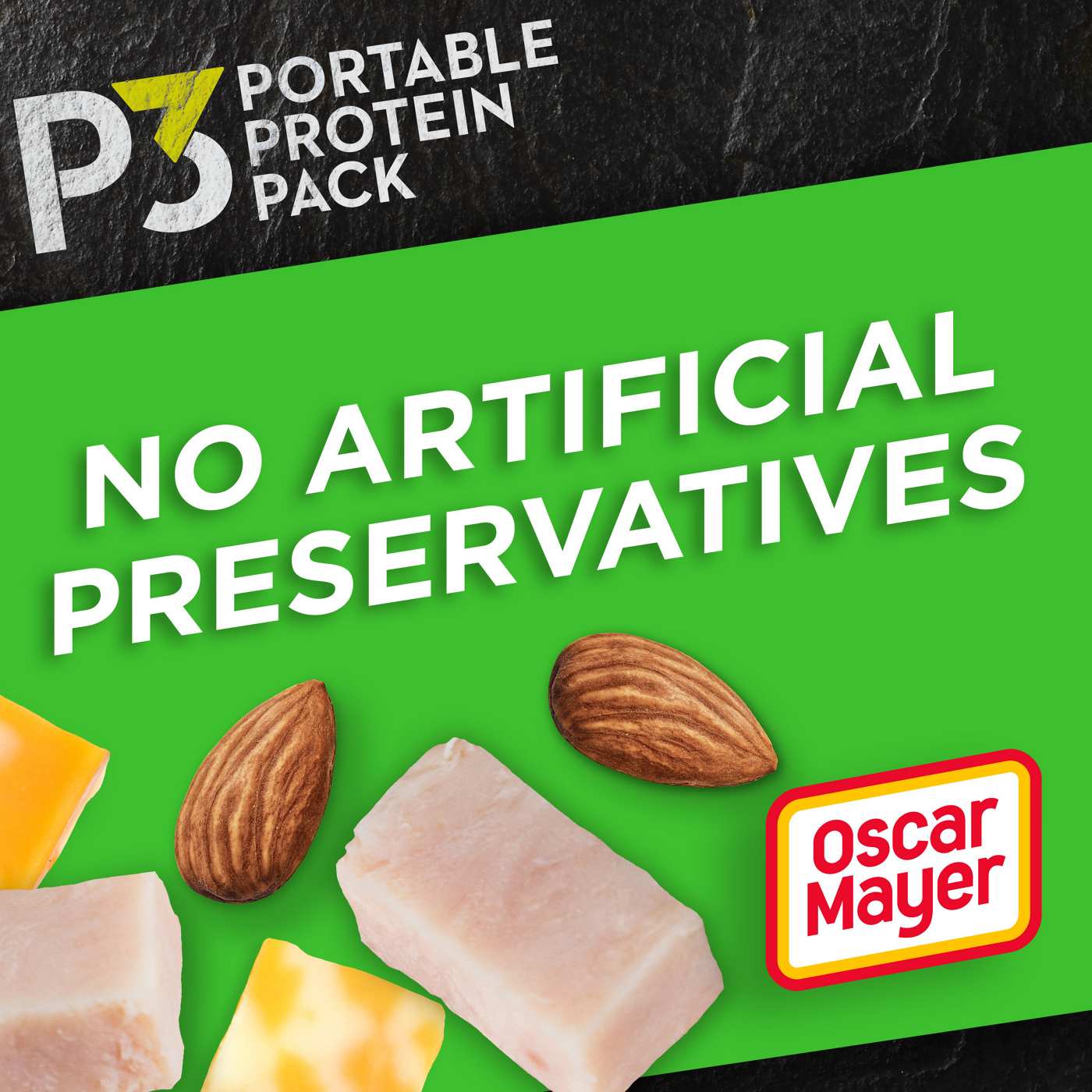 P3 Portable Protein Pack Snack Tray - Turkey, Almonds & Colby Jack; image 2 of 4