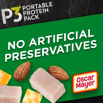 P3 Portable Protein Pack Snack Tray - Turkey, Colby Jack & Almonds, 2 oz