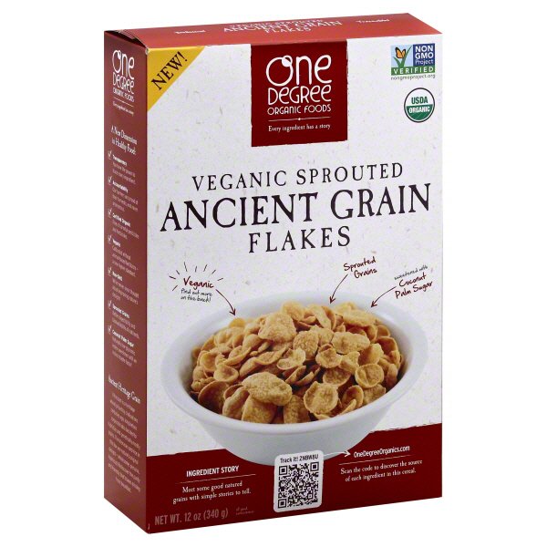 One Degree Organic Foods Vegan Sprouted Ancient Grain Cereal - Shop ...