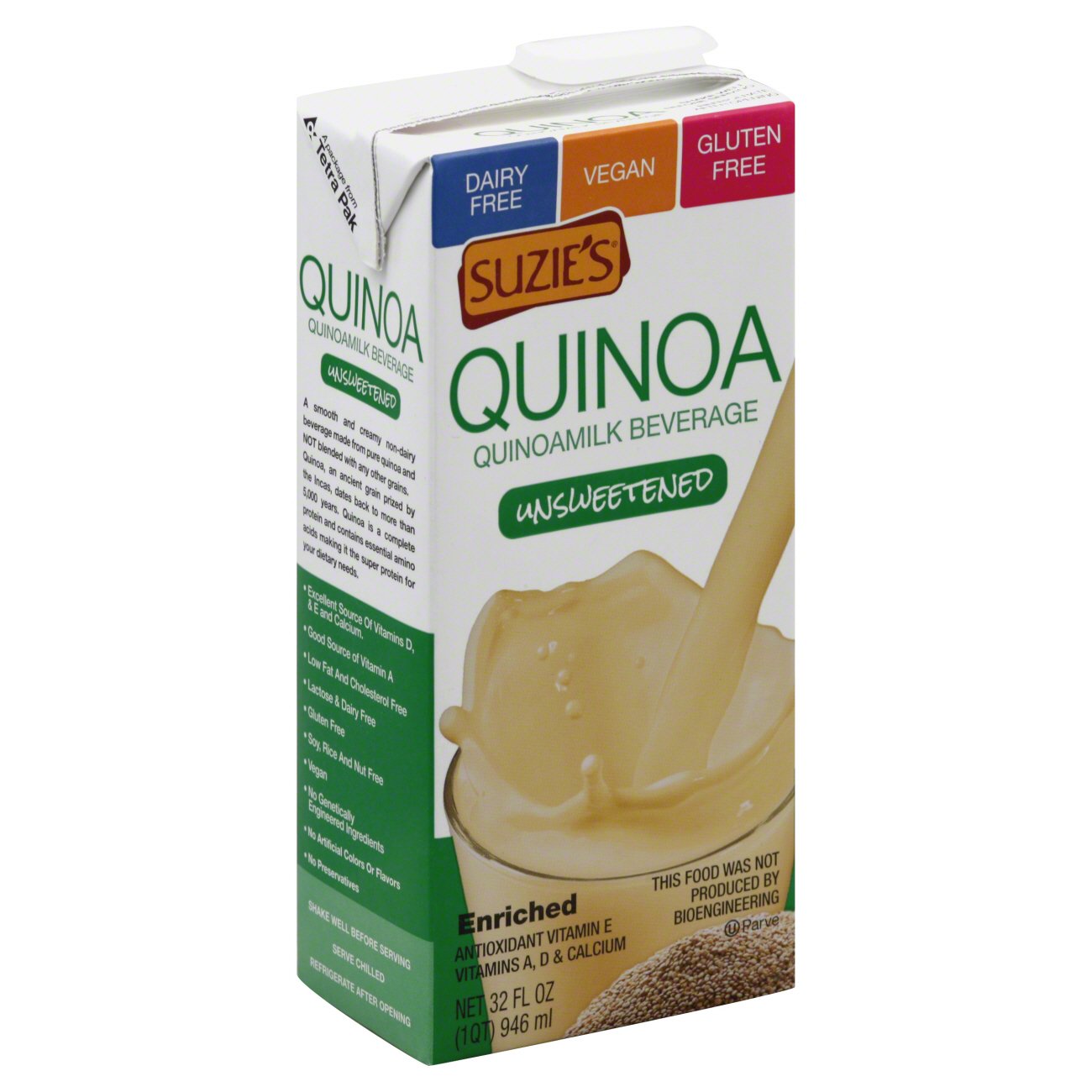 Suzie's Unsweetened Quinoa Milk Beverage Shop Milk at HEB