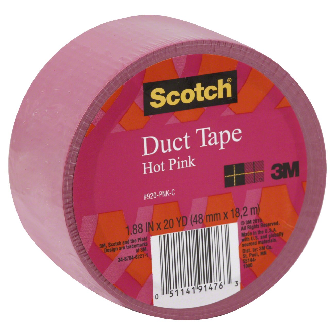 Scotch Hot Pink Duct Tape 1.88 x 20 Yards Shop Adhesives & Tape at HEB