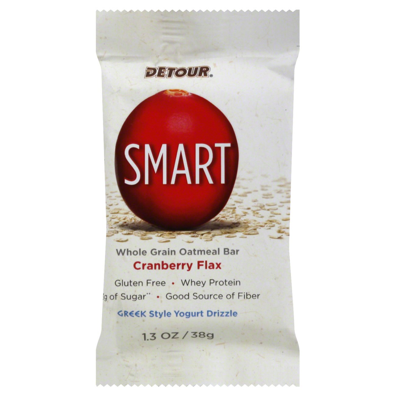 Detour Smart Whole Grain Cranberry Flax Oatmeal Bar Shop Granola