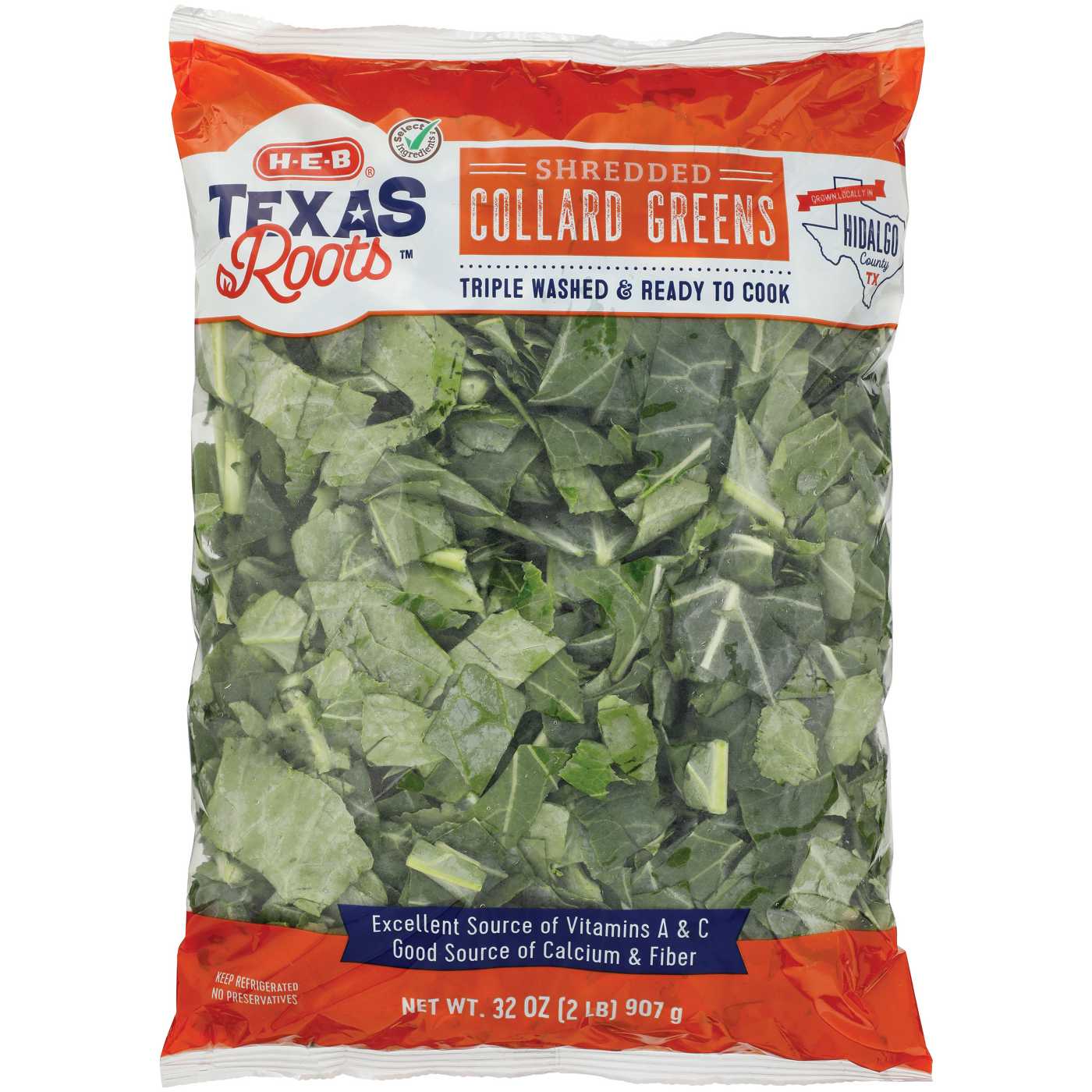 H-E-B Texas Roots Fresh Shredded Collard Greens - Texas Size Pack; image 1 of 2