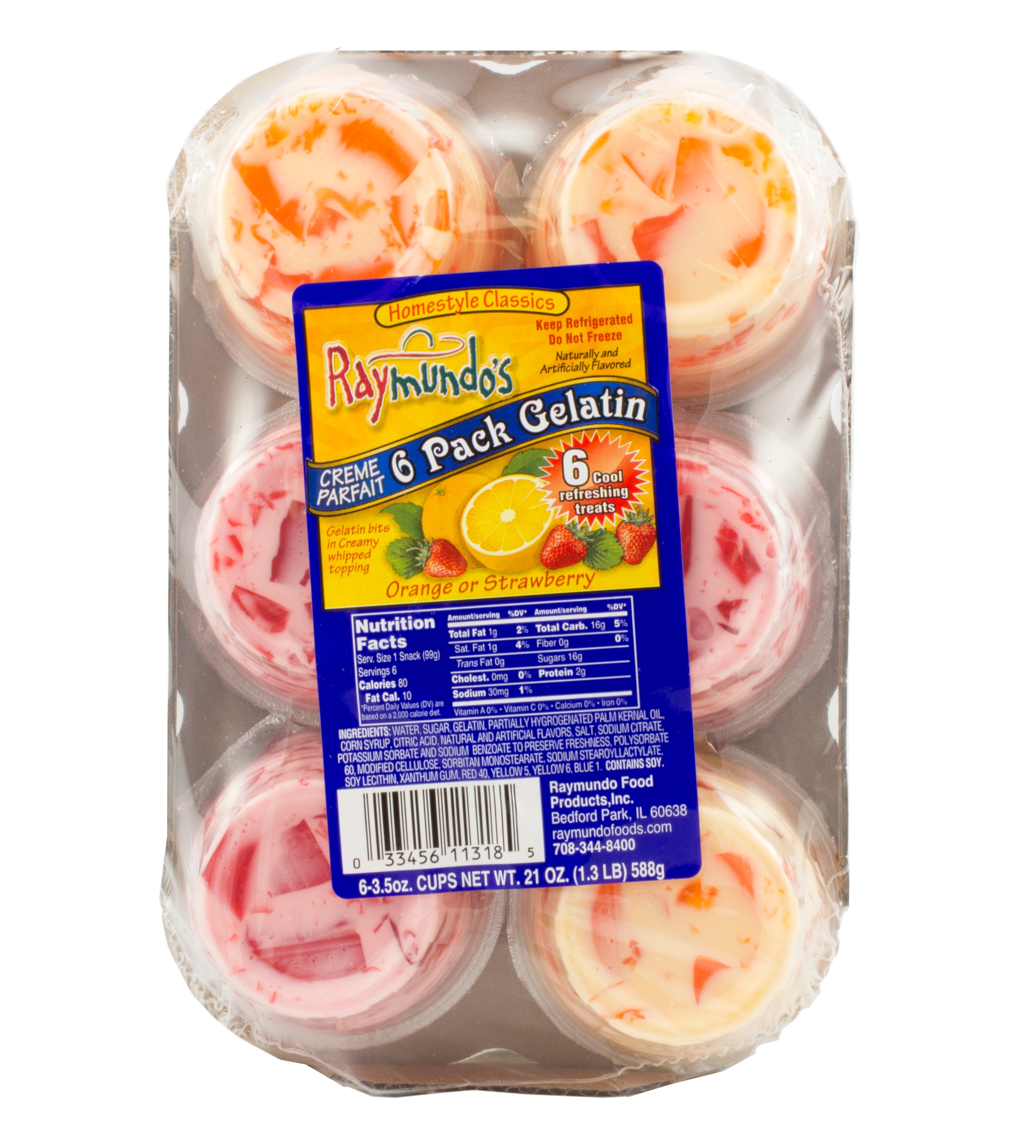 Raymundo's Homestyle Classics Orange or Strawberry Creme Parfait