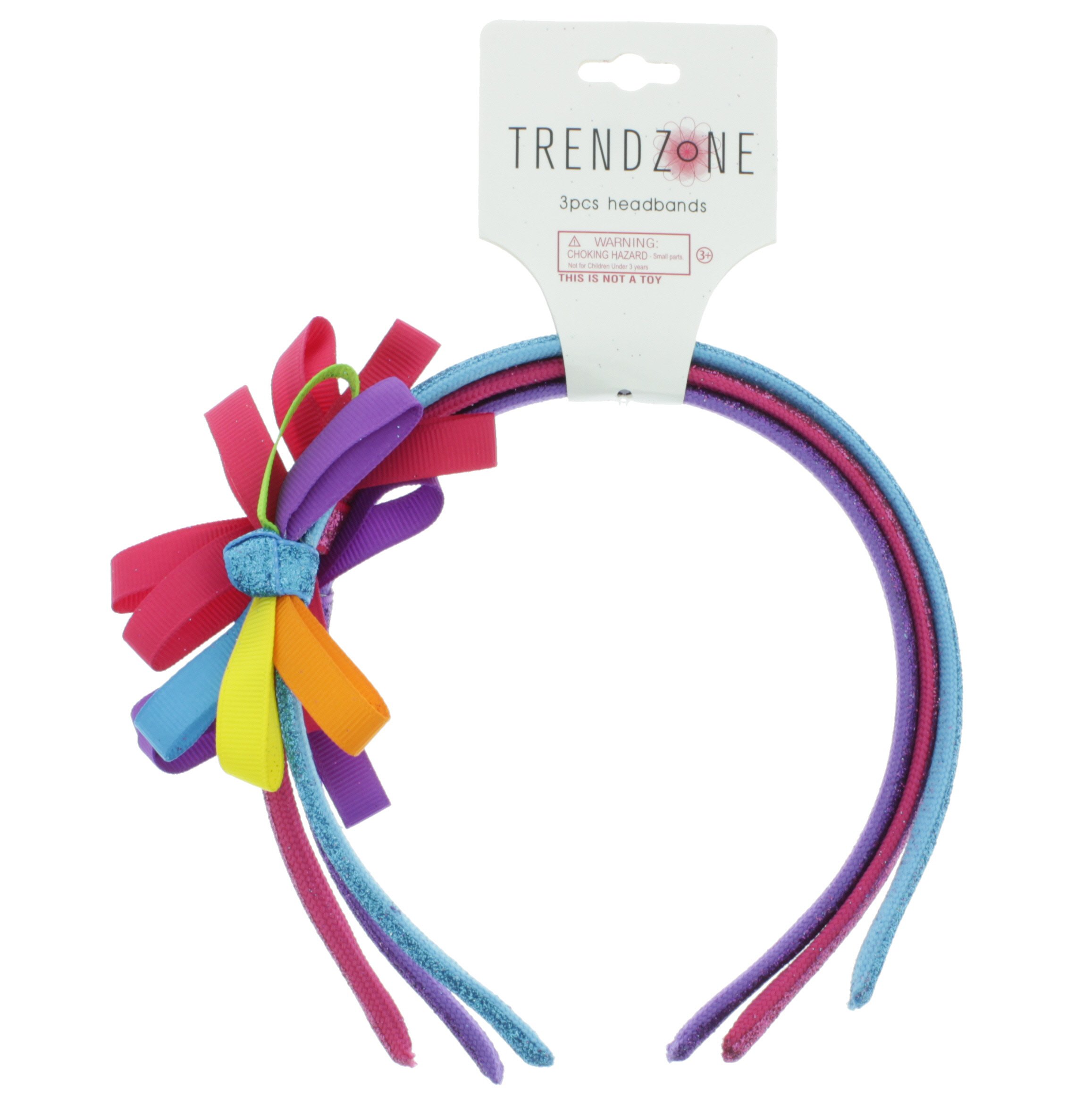 Trend Zone Multi Glitter Ribbon Bow Headband Shop Hair Accessories at