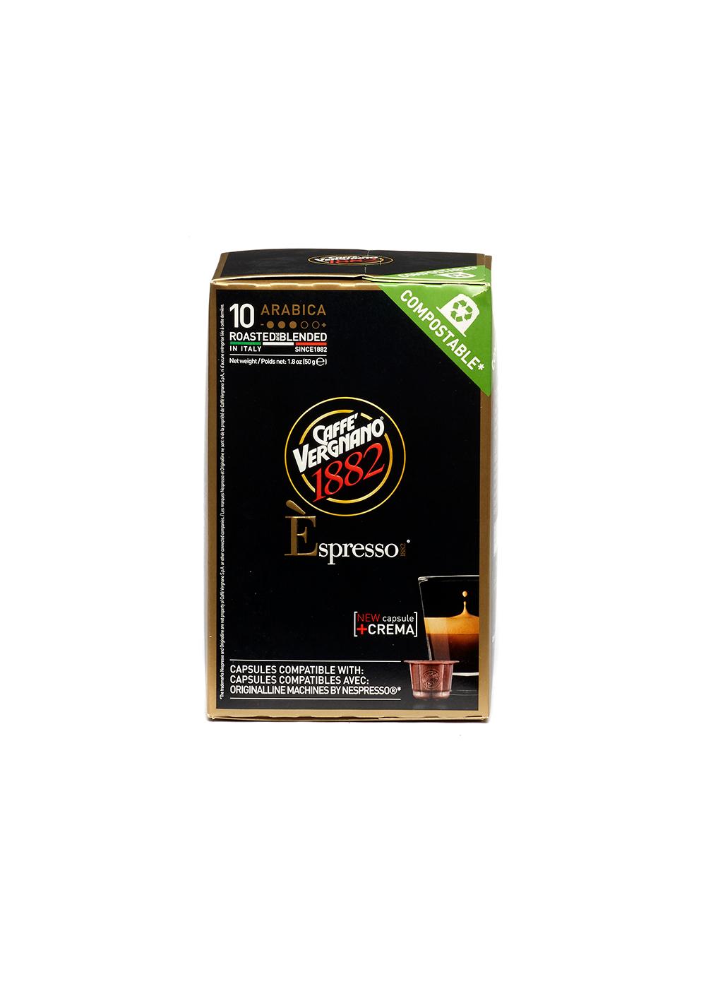Caffe' Vergnano Arabica Espresso Single Serve Capsules Shop Coffee at