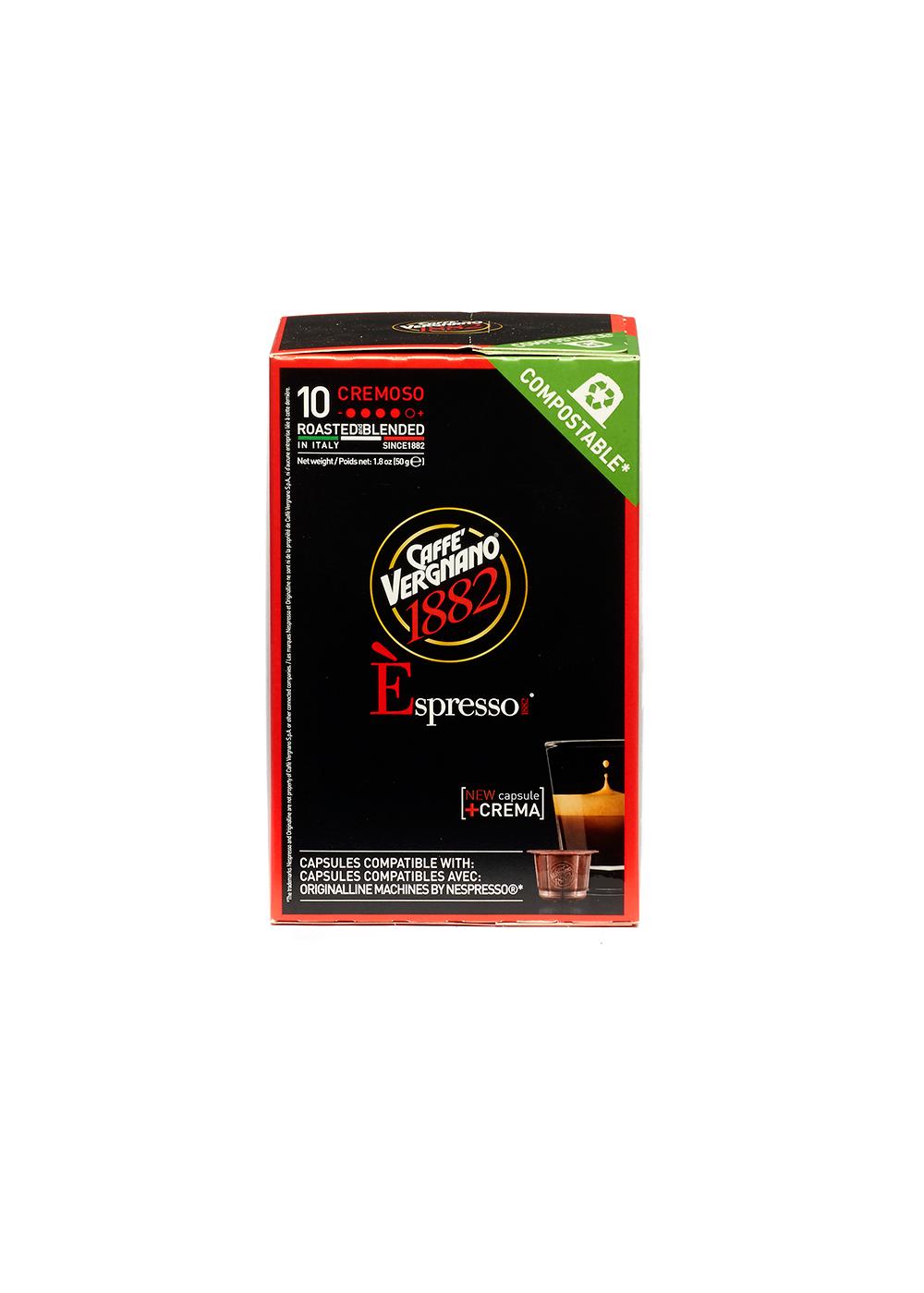 Caffe' Vergnano Cremoso Espresso Single Serve Capsules Shop Coffee at