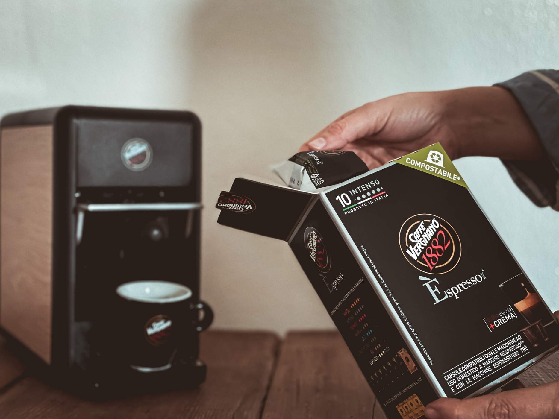 Caffe' Vergnano Intenso Espresso Single Serve Capsules Shop Coffee at