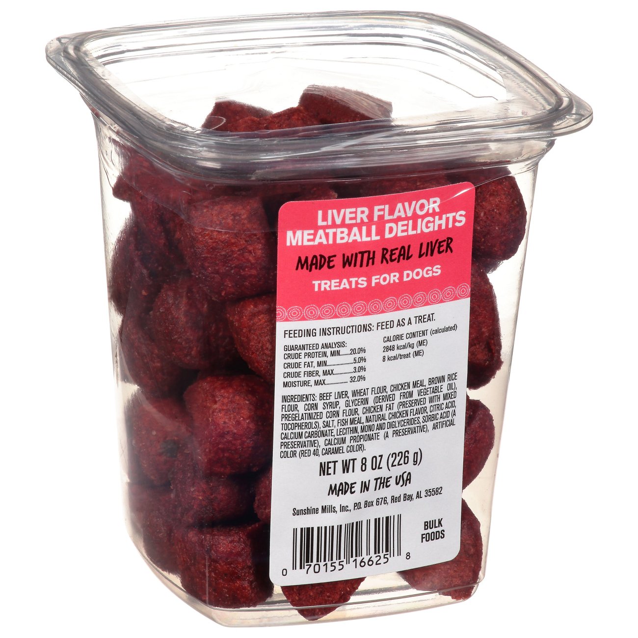 Sunshine Mills Meatball Delights Liver Flavor Dog Treats ...