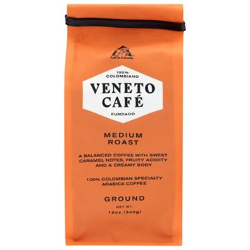 Veneto Cafe 100% Colombian Medium Roast Ground Coffee