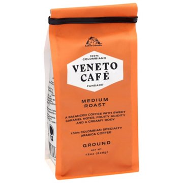 Veneto Cafe 100% Colombian Medium Roast Ground Coffee