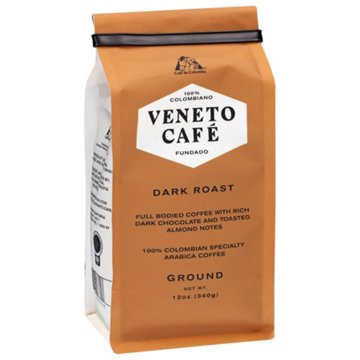 Veneto Cafe 100% Colombian Dark Roast Ground Coffee
