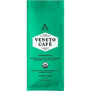 Veneto Cafe Organic 100% Colombian Medium Roast Ground Coffee