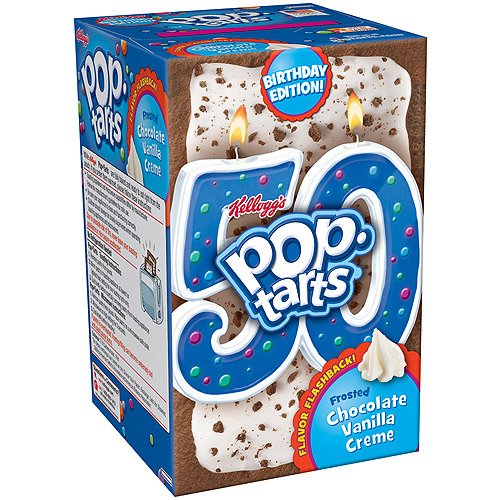 Kellogg's Pop Tarts Birthday Edition Frosted Chocolate Vanilla Creme ...