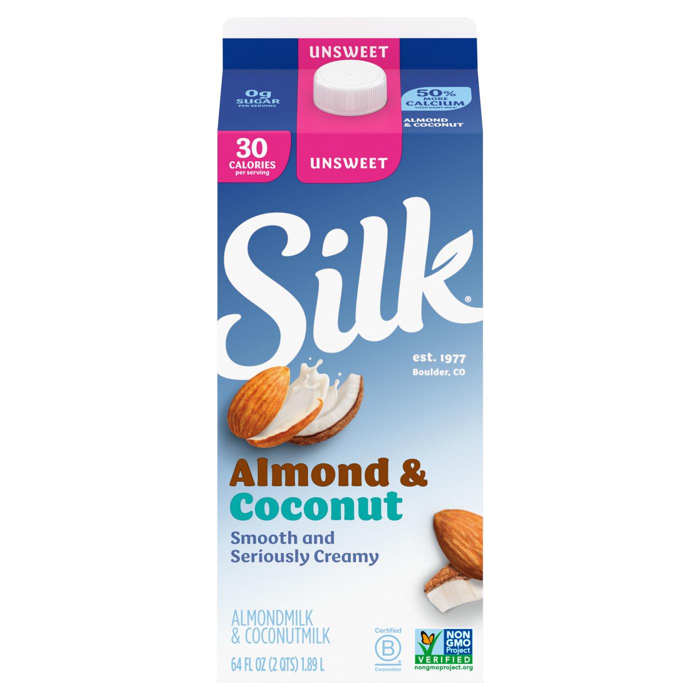 Silk Unsweetened Almond Milk and Coconut Milk Blend; image 1 of 2