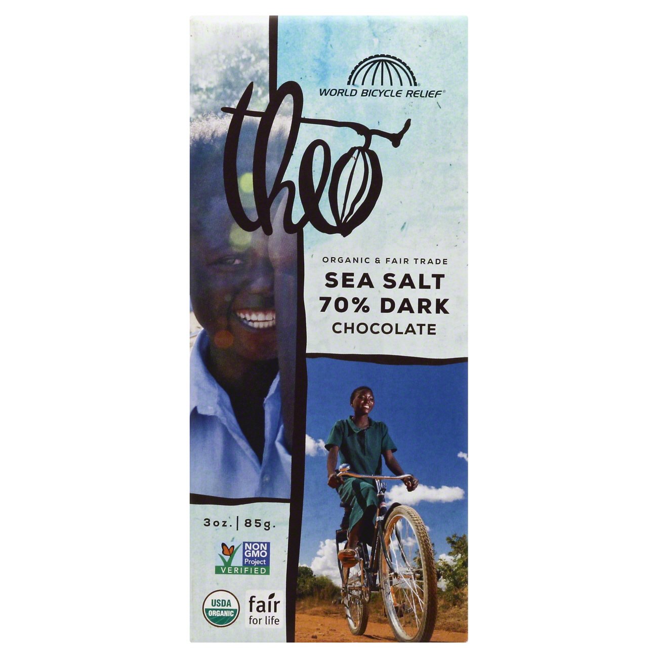 Theo Chocolate 70 Dark Chocolate With Sea Salt Bar Shop at HEB