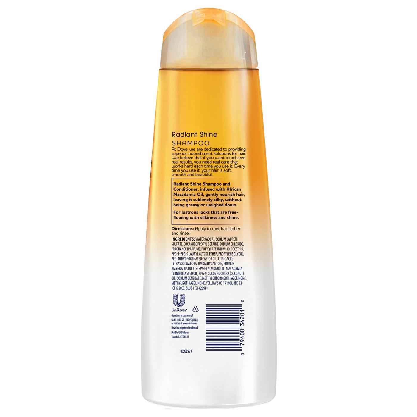 Dove Nutritive Solutions Radiant Shine Shampoo; image 2 of 4