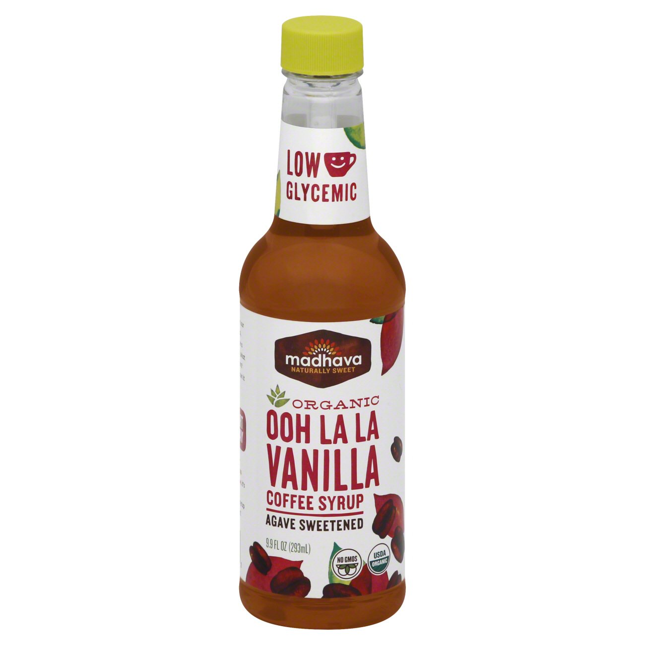 Madhava Organic Ooh La La Vanilla Coffee Syrup Shop Coffee Creamer at