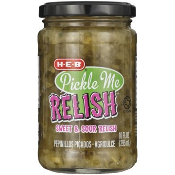 H-E-B Pickle Me Relish Sweet & Sour Relish, 10 oz