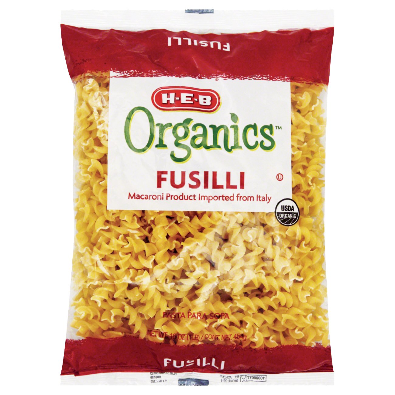 H-E-B Organics Fusilli - Shop Pasta At H-E-B