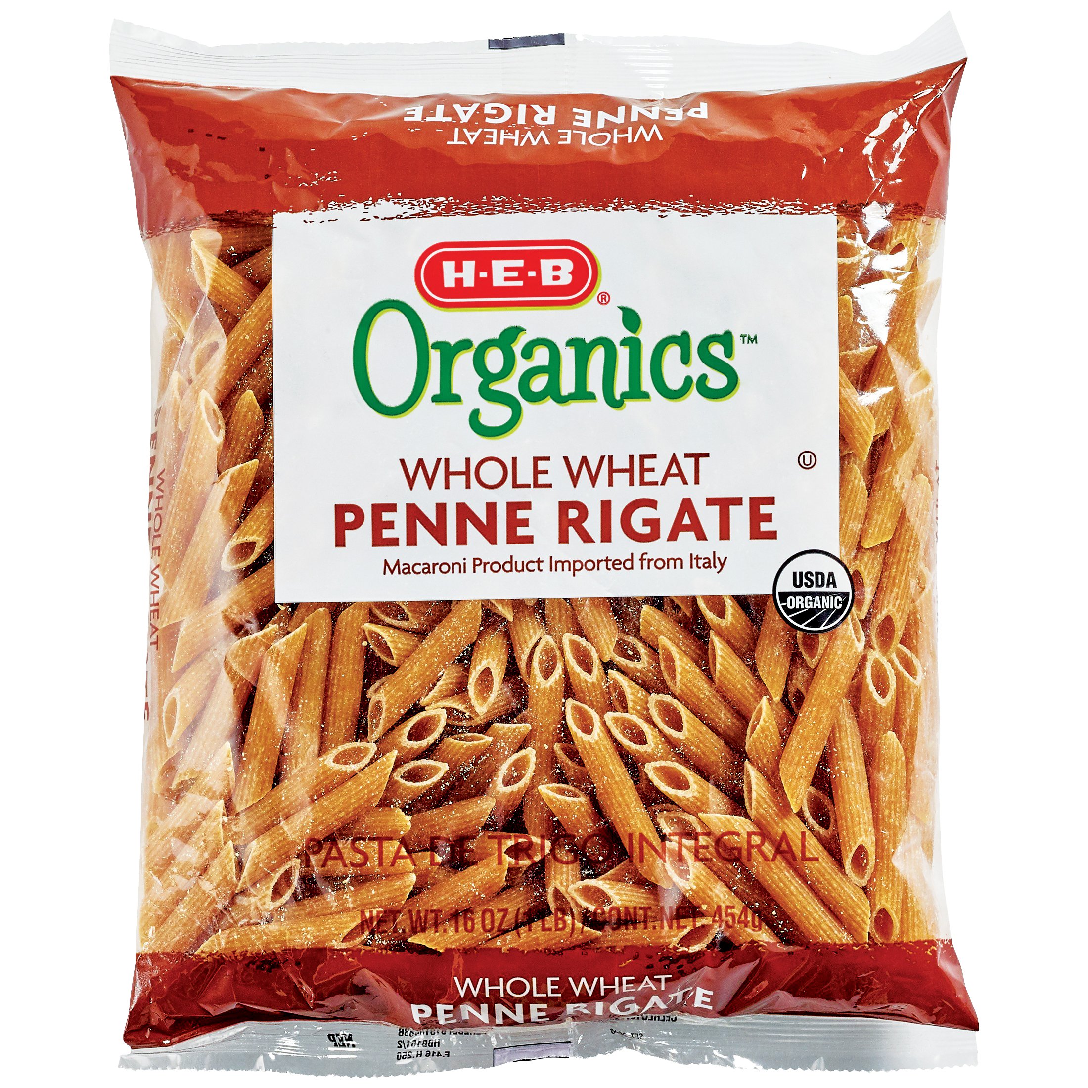 H-E-B Organics Whole Wheat Penne Rigate - Shop Pasta & Rice at H-E-B