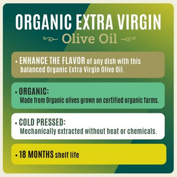 H-E-B Organics Extra Virgin Olive Oil, 17 oz