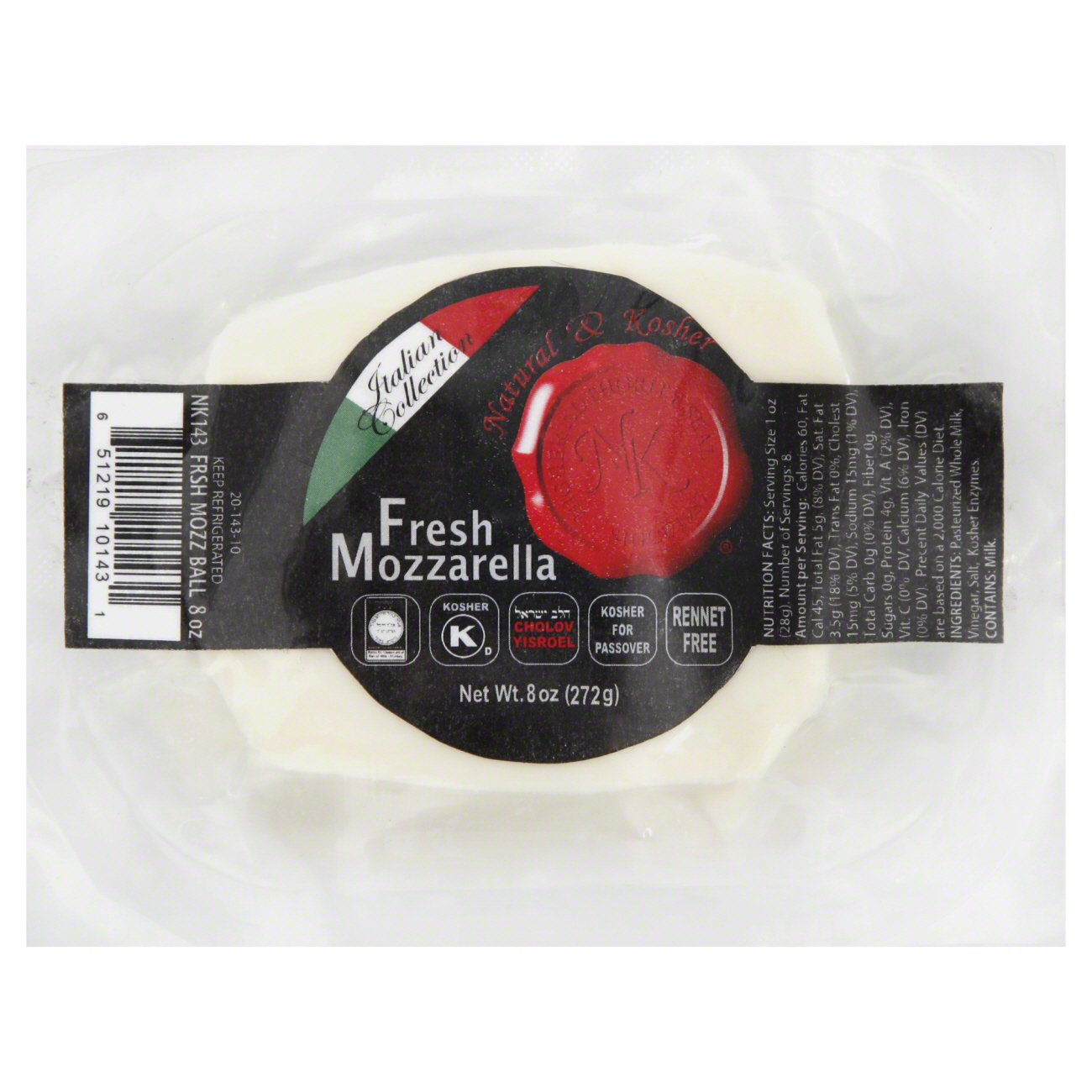 Natural & Kosher Kosher Mozzarella Ball Fresh Shop Cheese at HEB