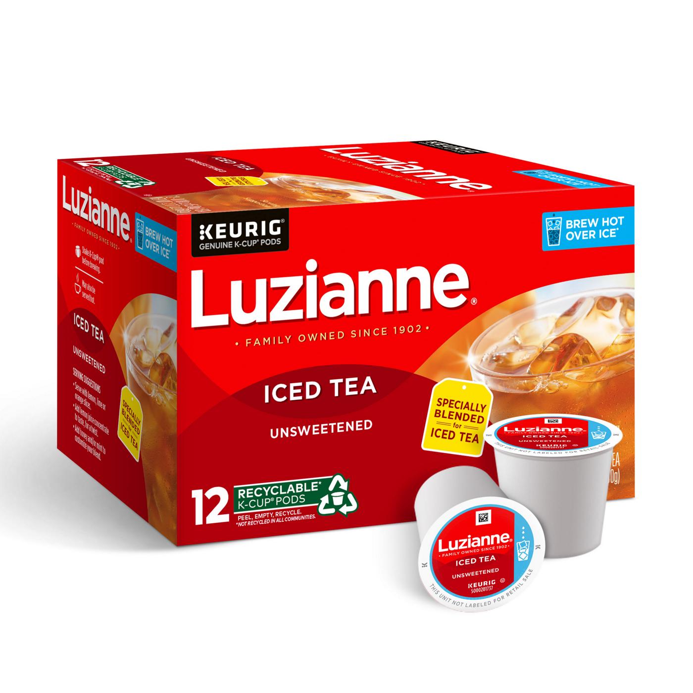 Luzianne Unsweetened Iced Tea Single Serve K Cups - Shop Tea at H-E-B