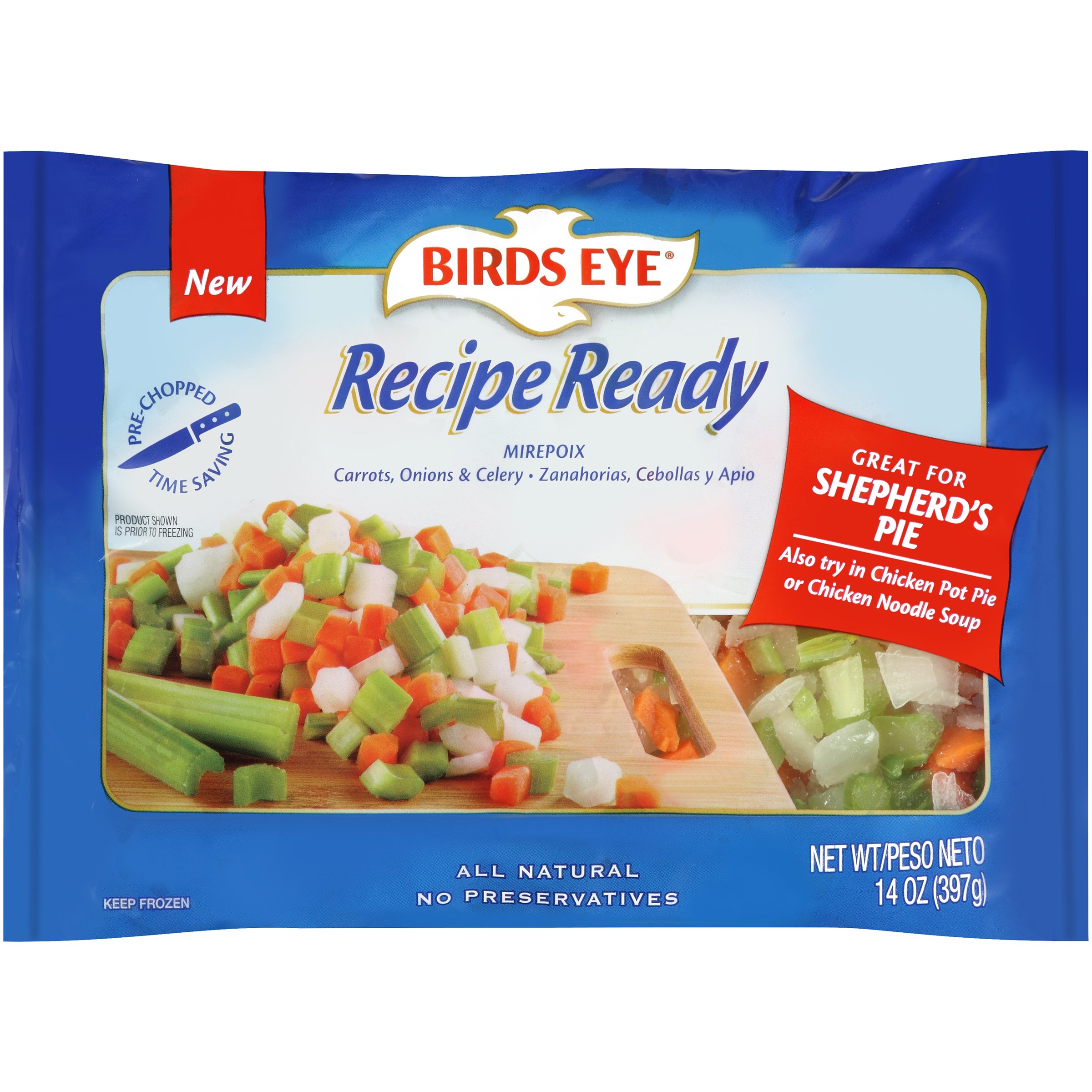 Birds Eye Recipe Ready Mirepoix Carrots, Onions and Celery Shop Mixed vegetables at HEB