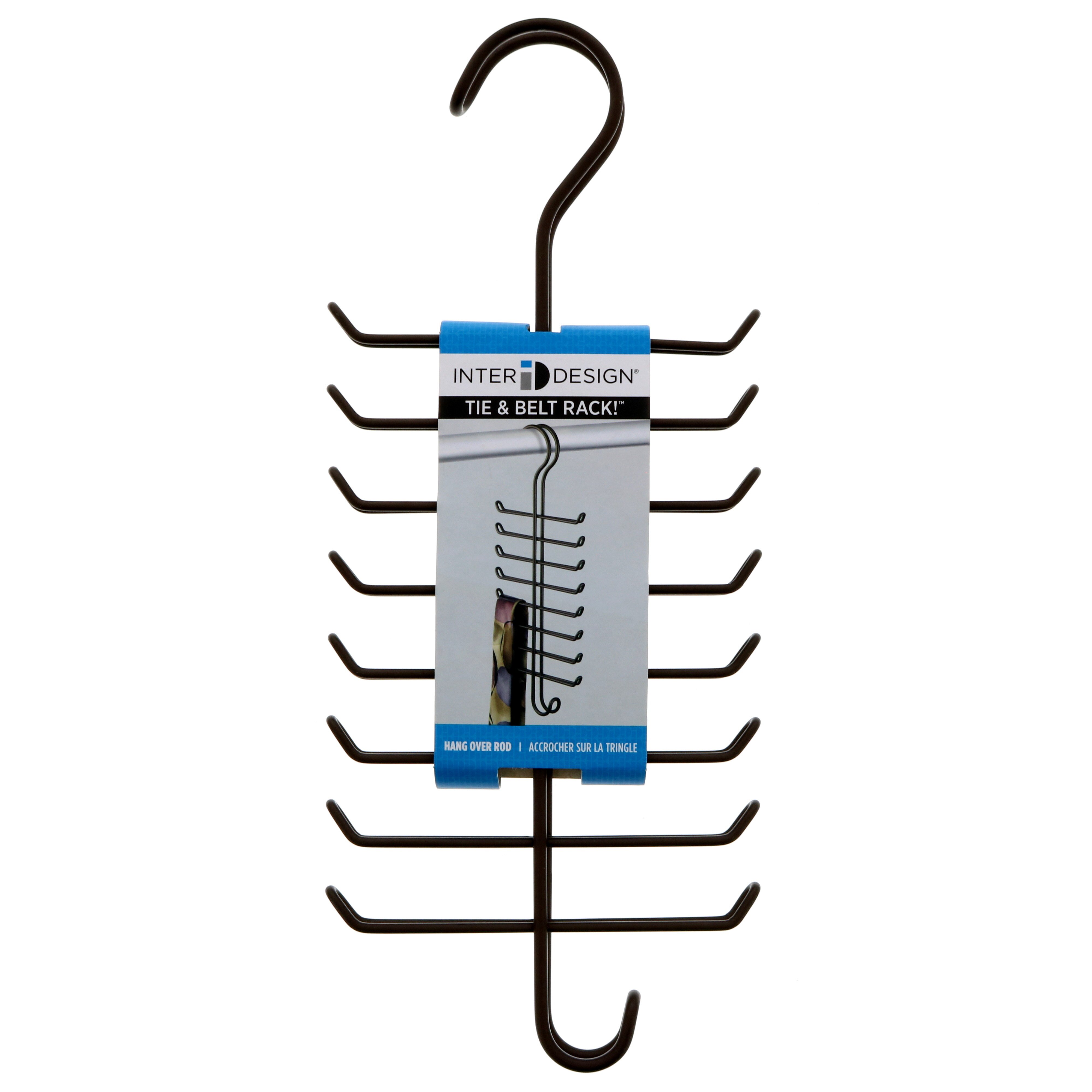 InterDesign Bronze Classico Vertical Tie/Belt Rack - Shop Closet ...