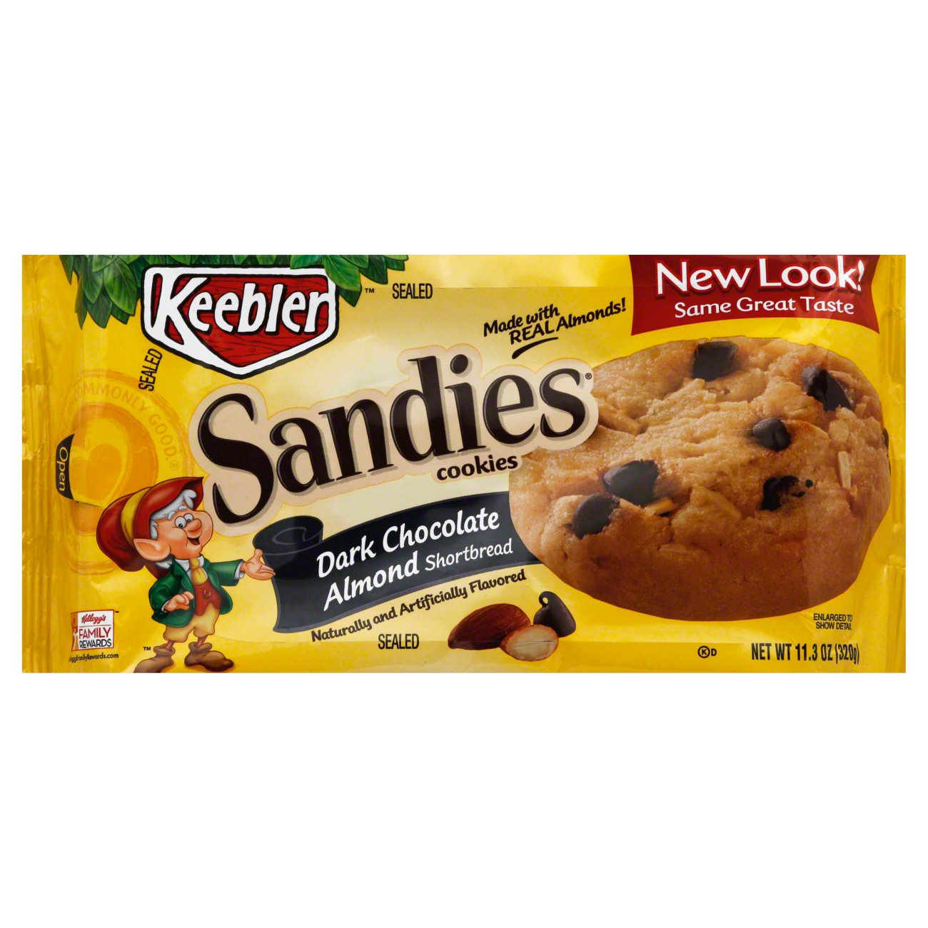 Keebler Dark Chocolate Almond Sandies Shop Cookies at HEB