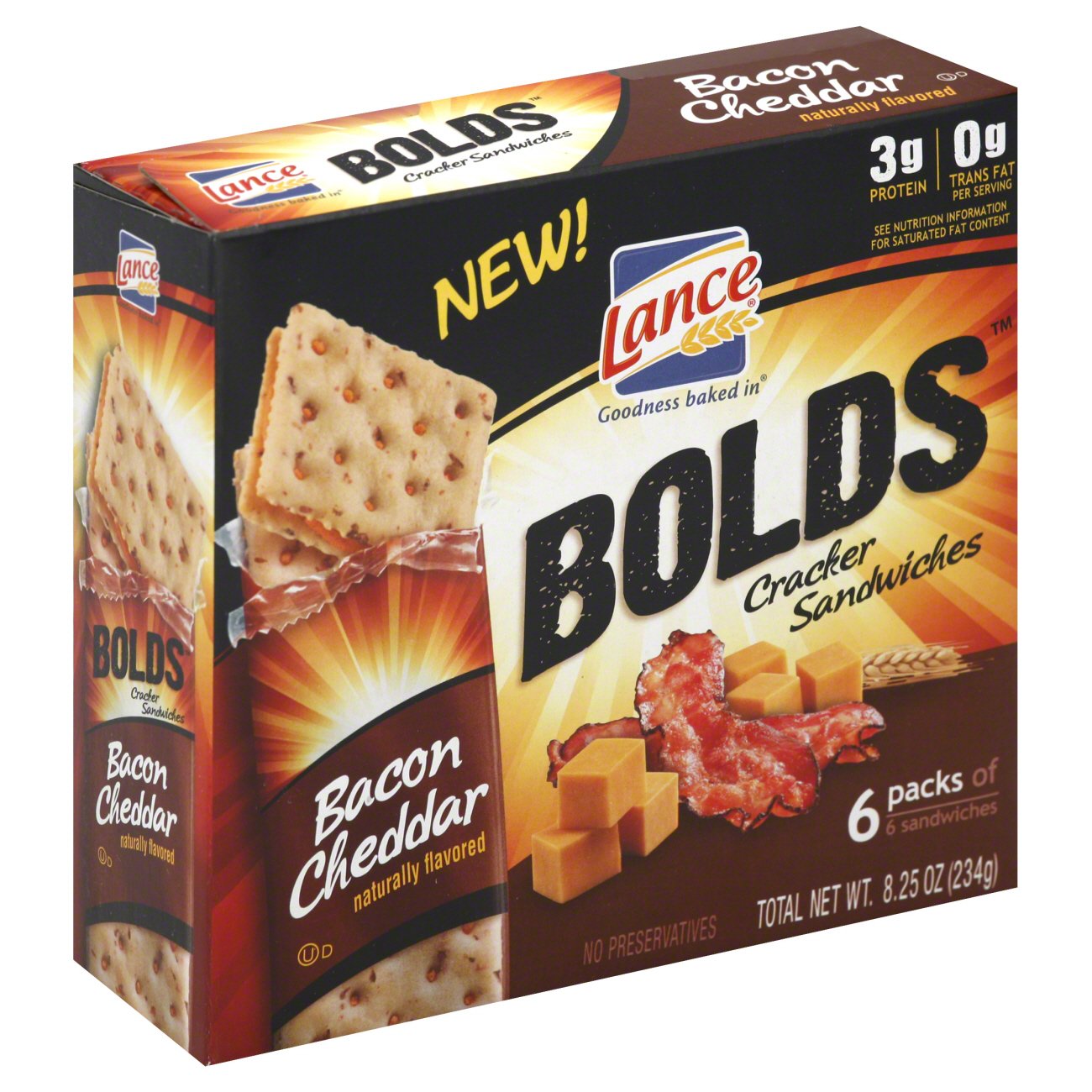 Lance Bolds Bacon Cheddar Cracker Sandwiches Shop Crackers