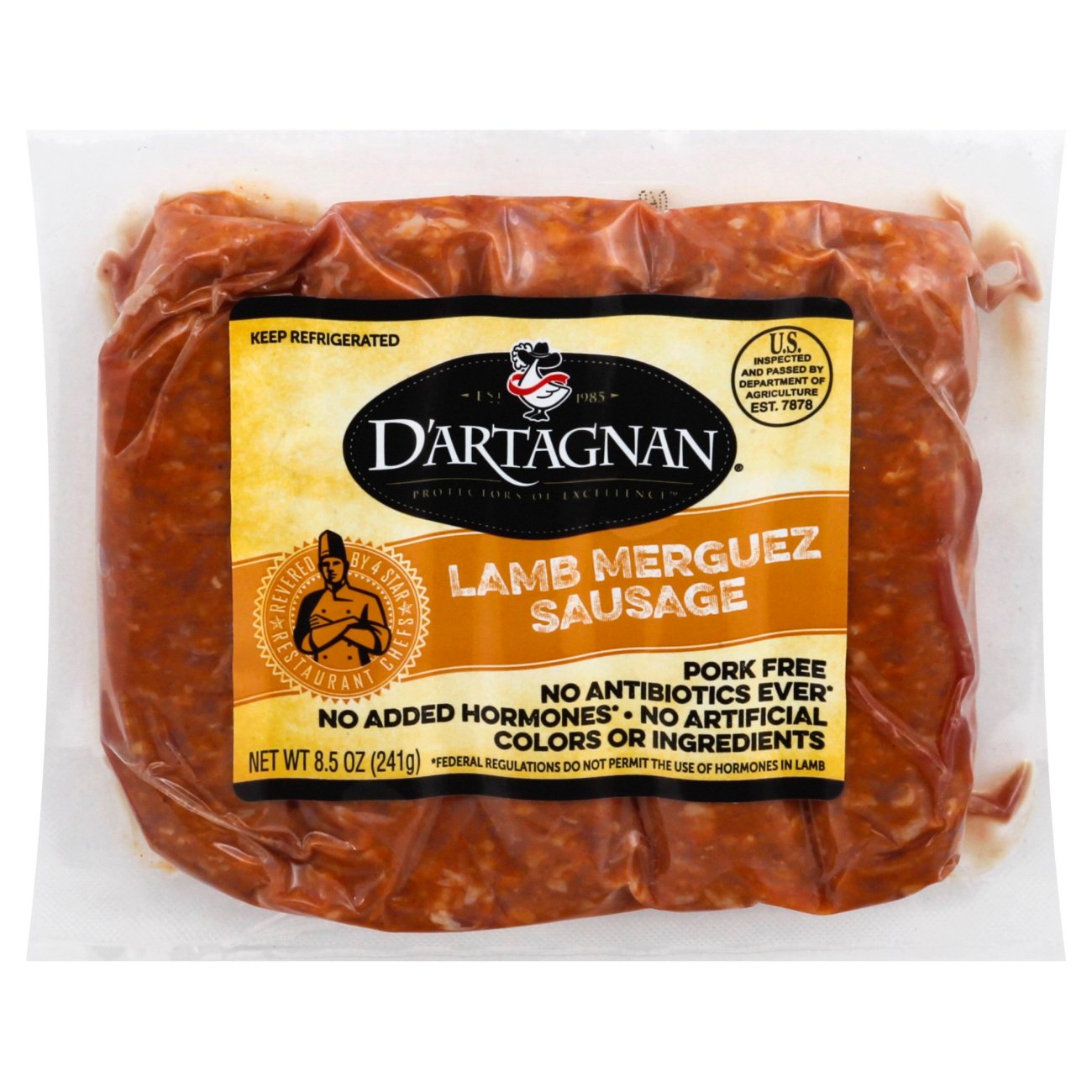D'artagnan Lamb Merguez Sausage Shop Sausage at HEB