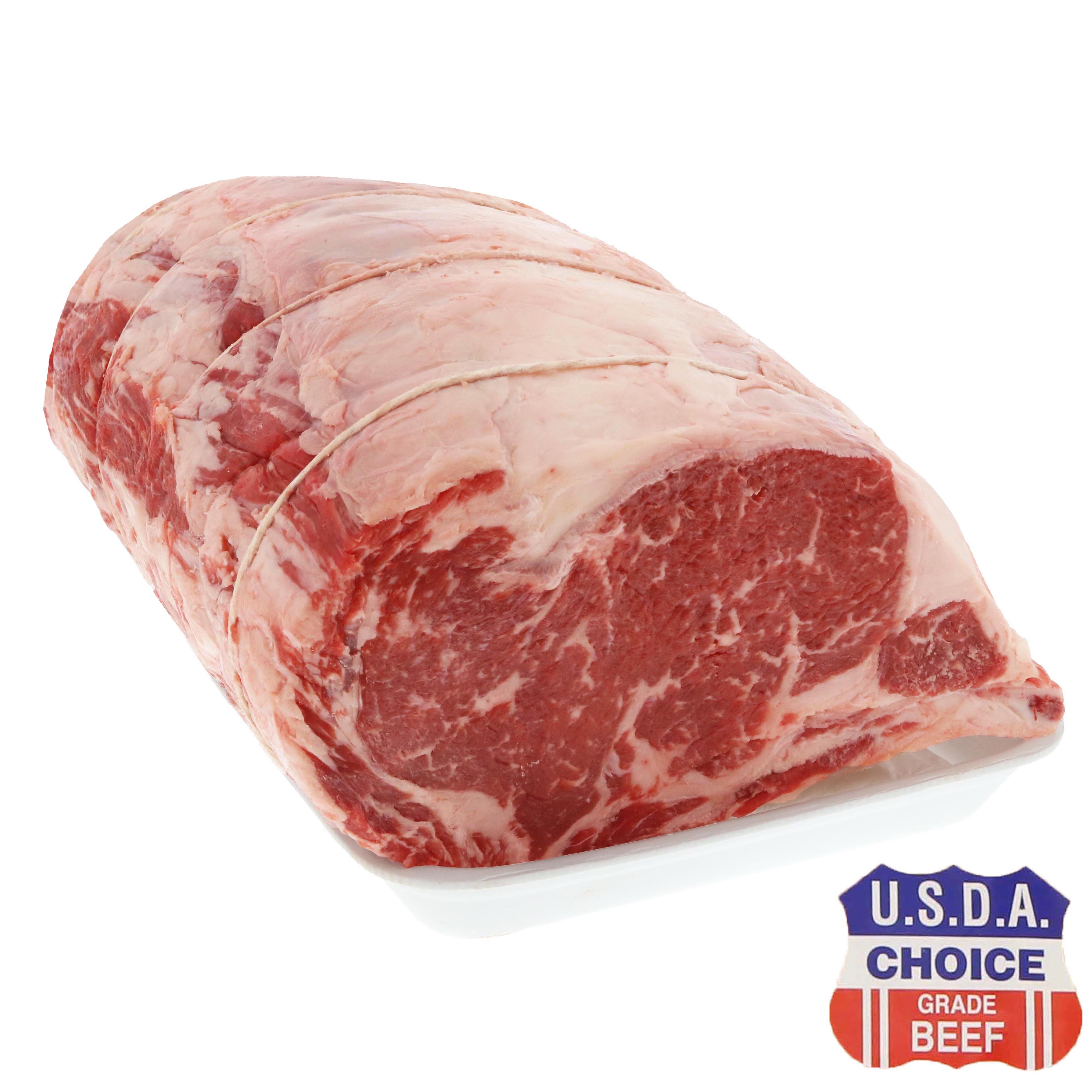 HEB Beef Ribeye Roast Bone In Small End, 4 Ribs, USDA Choice Shop