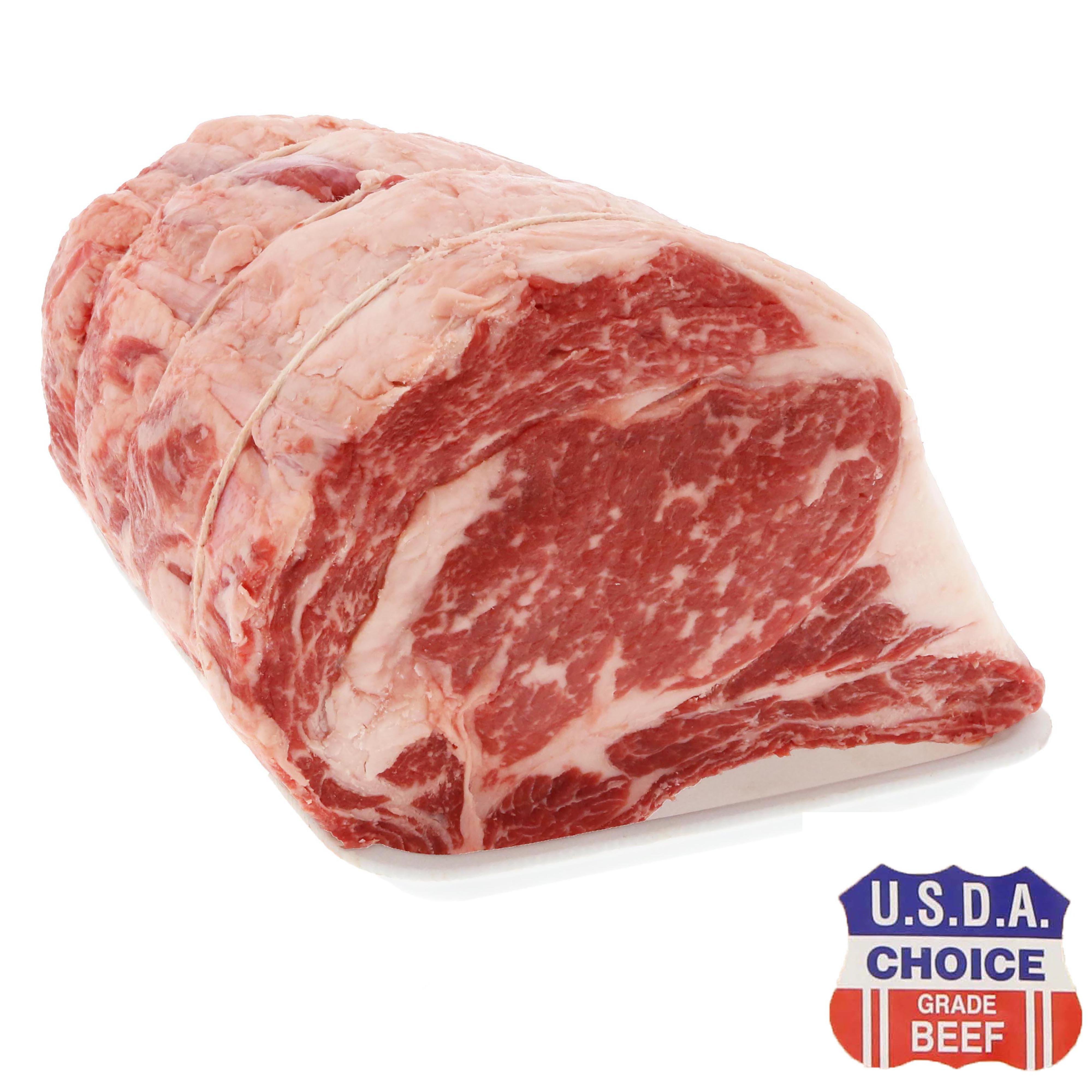 H-E-B Beef Ribeye Roast Bone In Large End, 3 Ribs, USDA Choice - Shop ...