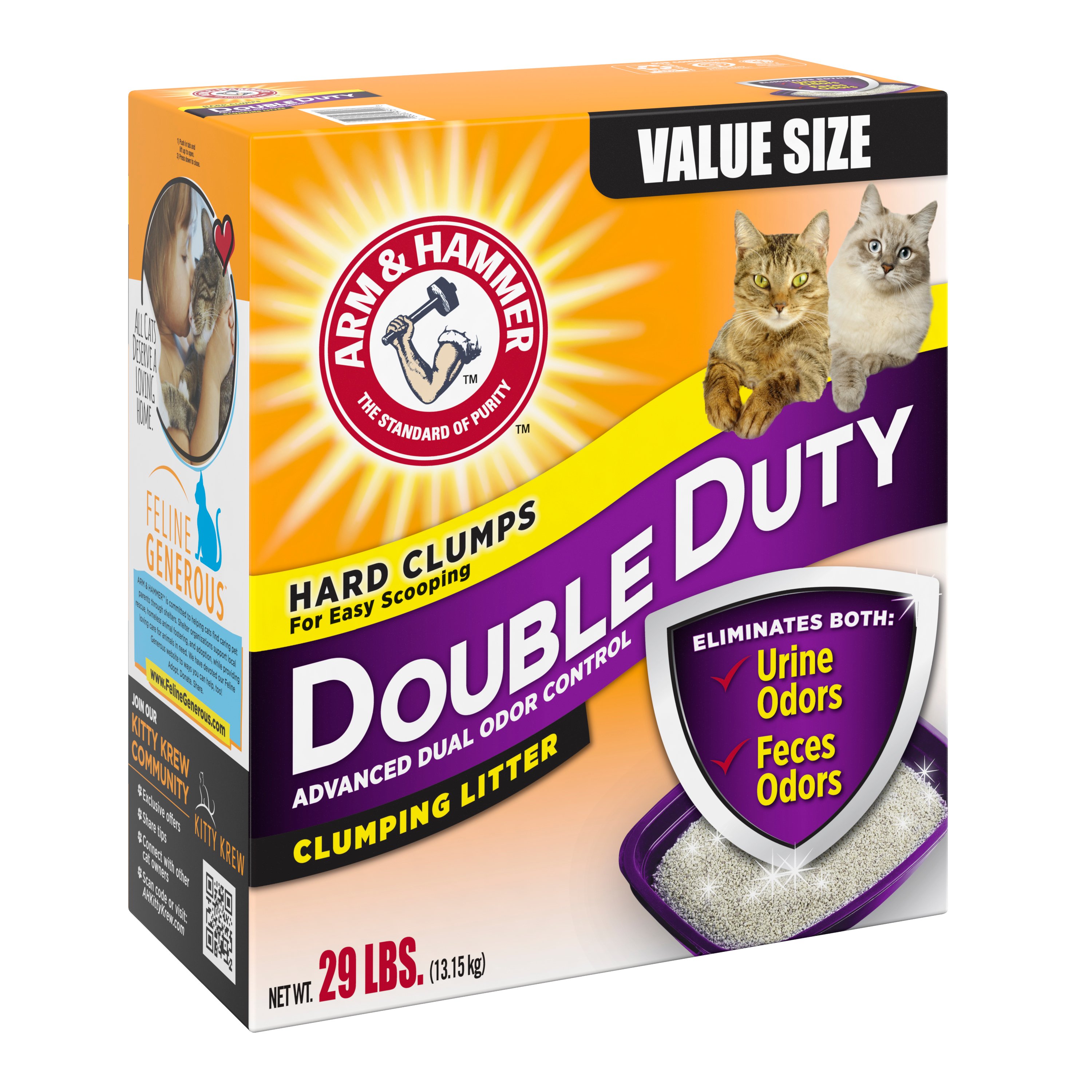 Arm Hammer Double Duty Cat Litter Value Size Shop Cats At H E B