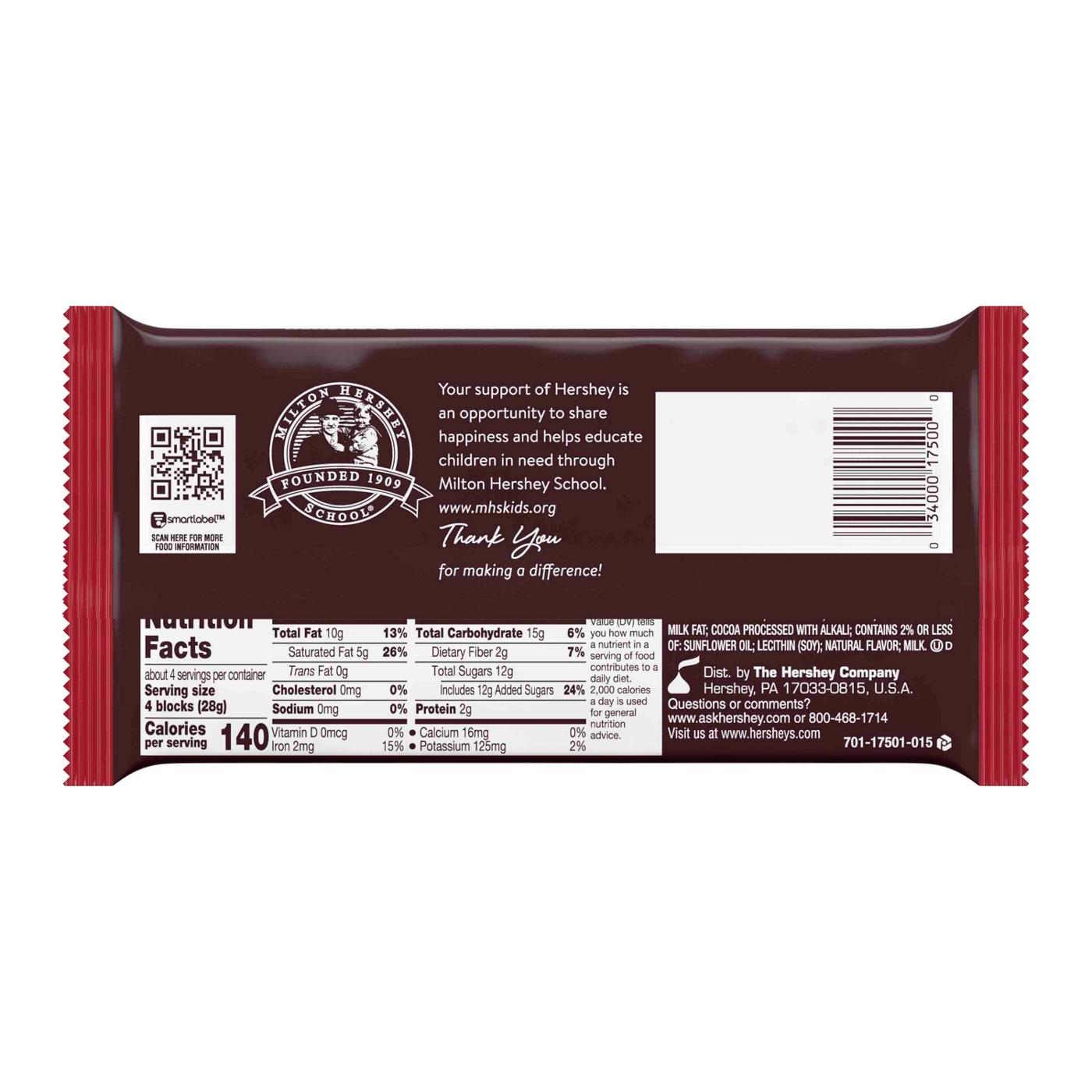 Hershey's Special Dark Mildly Sweet Chocolate With Almonds XL Candy Bar; image 7 of 8