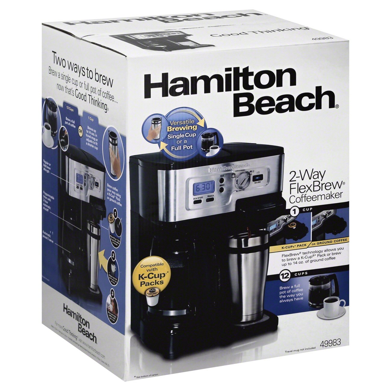 Hamilton Beach Black and Silver 2Way FlexBrew 12Cup Coffee Maker