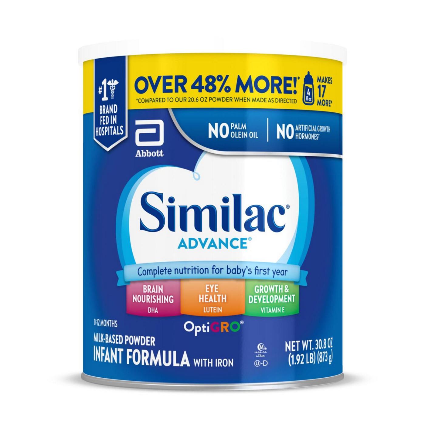 Similac Advance Milk-Based Powder Infant Formula with Iron; image 1 of 10